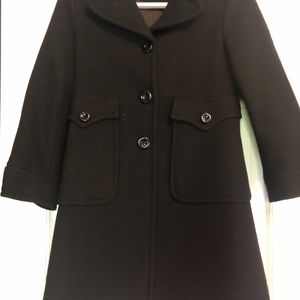 Gucci Girls Black Wool/Cashmere Coat Size Youth 10